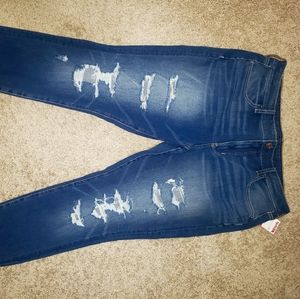 AE 18s high rise distressed jegging